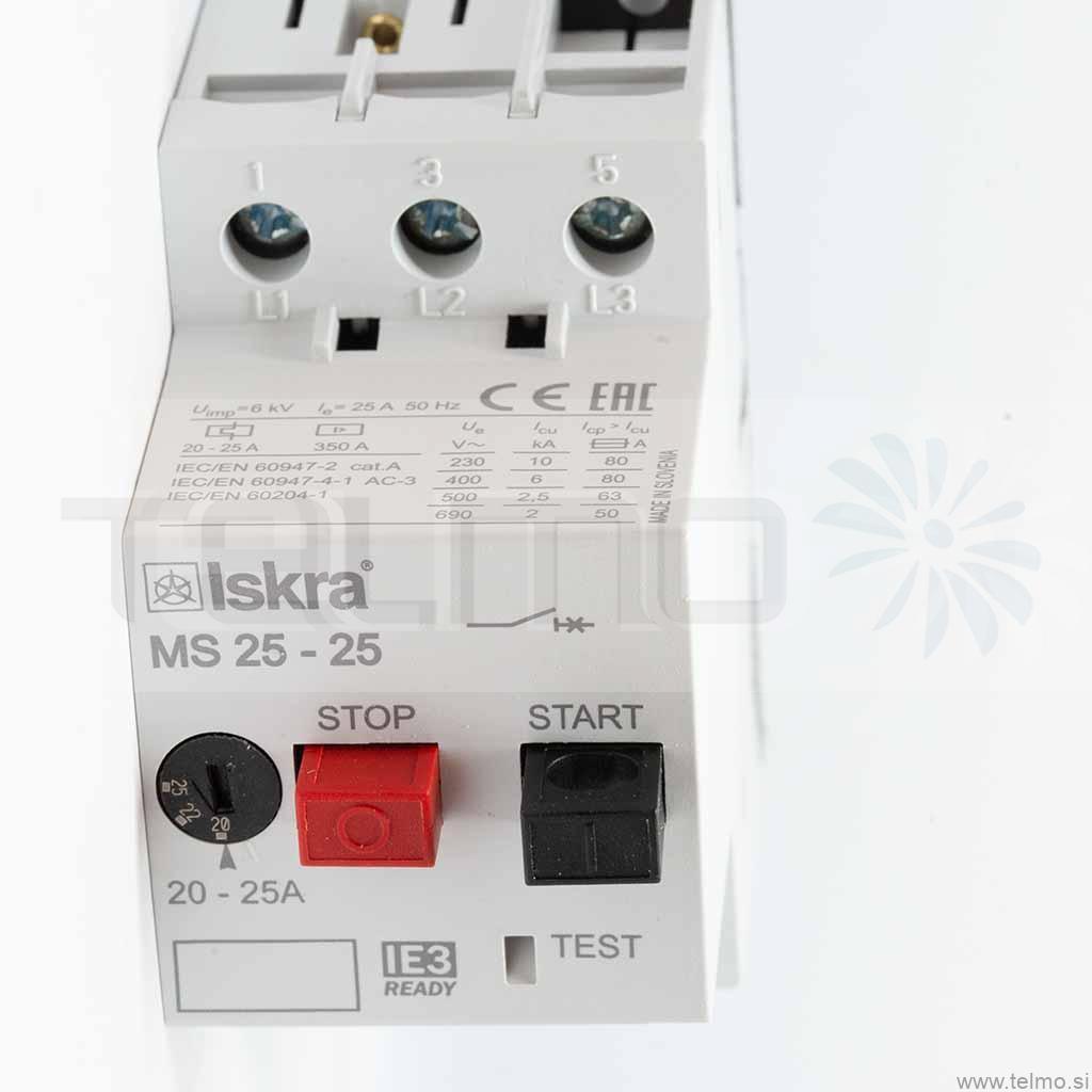 Motorno zaščitno stikalo Iskra MS 25