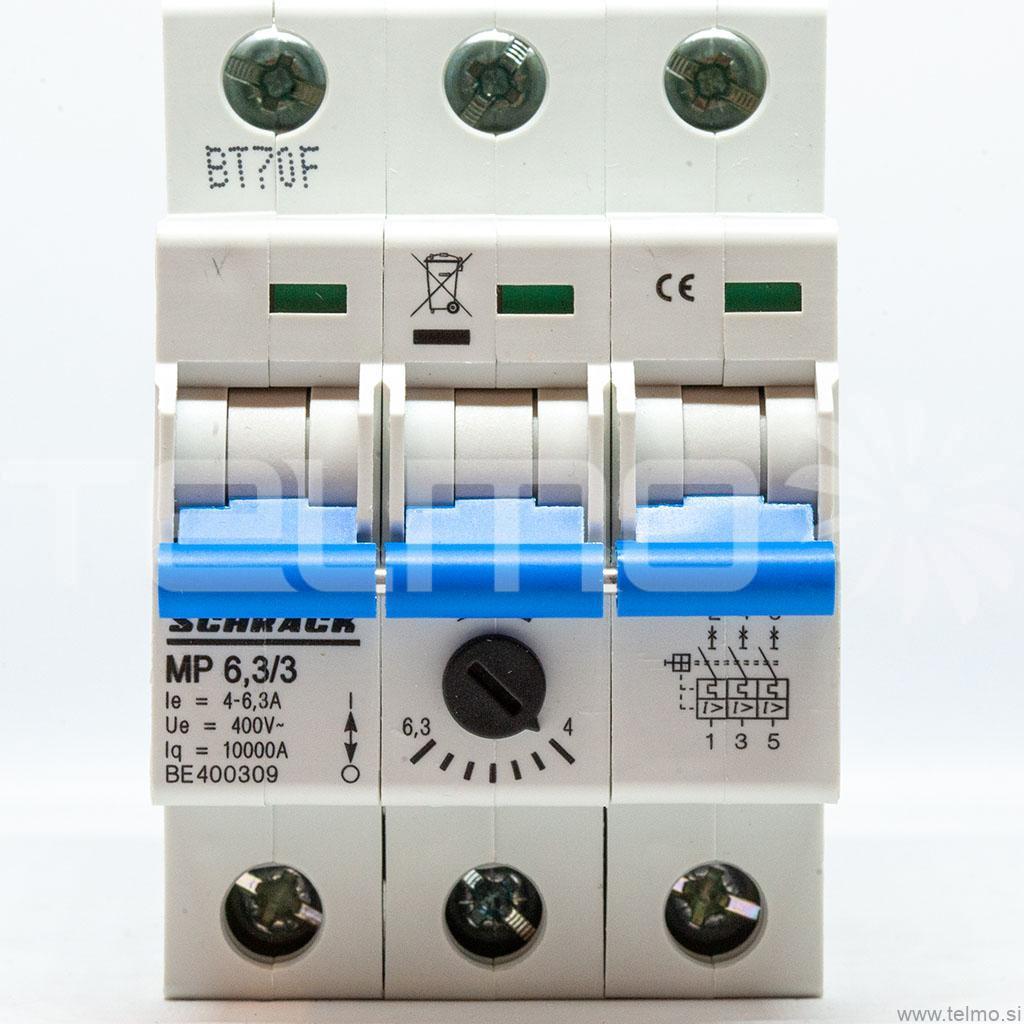 Motorno zaščitno stikalo Schrack MP 3pol